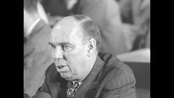 Sen. Owen Brewster testifies at Senate hearing concerning Howard Hughes News Clip