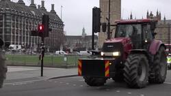 Tractors descend on Westminster as 'RIP British Farming' protest takes place News Clip