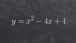 Solve by factoring when a perfect square Instructional Video