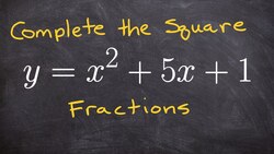 What I like to do when completing the square with fractions Instructional Video