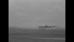 Civil Aeronautics Administration officials in Seattle conduct first government test fight of new Boeing 707 News Clip