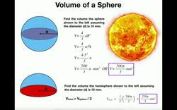 Geometry | Volume of a Sphere & Hemisphere Instructional Video