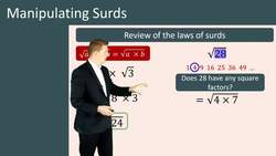 Introduction to Manipulating Square Roots (Certs) Instructional Video