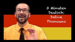Dative Pronouns: 3 Minuten Deutsch Lesson #30 - Deutsch lernen Instructional Video