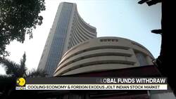 Indian stocks rage fading, global funds withdraw News Clip