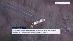 Police: Student breaks leg, others hurt when school bus crashes into tree in Monroe Township News Clip