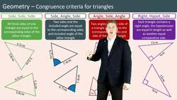 Proving Congruence of Triangles: Criteria and Conditions Instructional Video