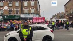British police prepared for far-right agitators found peaceful anti-racism protesters instead News Clip