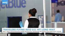 Travelers Flying Into U.S. Met With Long Lines For Medical Screenings News Clip