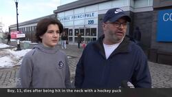 11-year-old boy killed after being hit in neck with a hockey puck News Clip