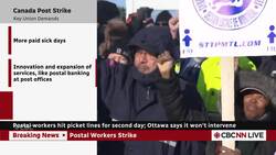 Canada Post strike enters 2nd day, Ottawa says it won’t intervene News Clip