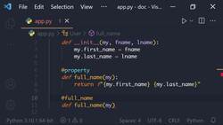 The Ultimate Guide to Python Programming With Python 3.10 - Property Setter and Deleter Instructional Video