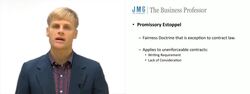 Promissory Estoppel - Contract law Instructional Video