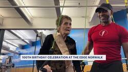 'Couldn't be happier.' Norwalk fitness enthusiast celebrates 100th birthday News Clip