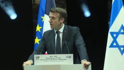 CLEAN : Toulouse attacks: "Anti-Semitism and anti-Zionism, enemies of the Republic" says president Macron News Clip