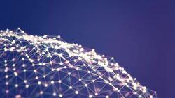 4K Abstract Network Landscape. Stock Footage