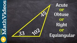 Based on the angles of a triangle learn how to classify the triangle ex Instructional Video