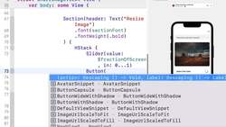 SwiftUI iOS 16 Crash Course - Emoji Quote App in SwiftUI - ShareImageView - Part 2 - Image and Color Picker section.screenflow Instructional Video