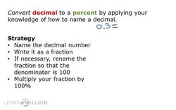 Converting Decimals to Percents and Vice Versa Instructional Video