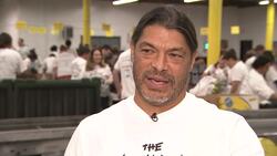 Metallica bassist Robert Trujillo joins fans at food bank Instructional Video
