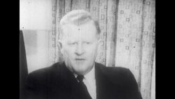 Man in Suit Talks Directly to Camera During Interview Stock Footage