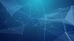 Abstract plexus dark blue molecule structure medical substance molecules and technology futuristic structure presentation loop backgrund for science, chemistry, biology, medicine, research. Stock Footage