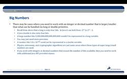 Complete Java SE 8 Developer Bootcamp - Big Numbers Instructional Video