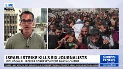 Israeli strike kills six journalists in Gaza News Clip