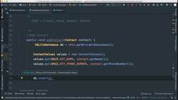 Comprehensive Android Developer Bootcamp - CRUD - Add and Get Contact Methods Instructional Video