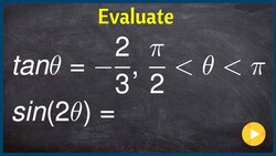 Evaluate the double angle of sine using a right triangle Instructional Video