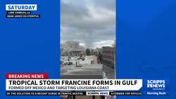 Tropical Storm Francine prompts hurricane watches for Louisiana coast News Clip