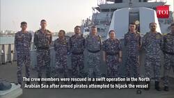 Warship INS Chennai reaches Chennai after rescuing hijacked vessel MV Lila Norfolk off the Somalia coast News Clip