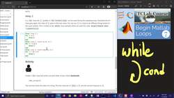 Matlab 👩‍💻 For and While Loops Instructional Video