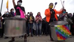 CLEAN : Mothers of victims of extrajudicial killings in Colombia join protests News Clip