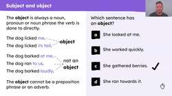 Subject, object, active voice and passive voice revision Instructional Video