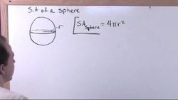 Cylinders, Cones and Spheres: Calculating the surface area of a sphere Instructional Video