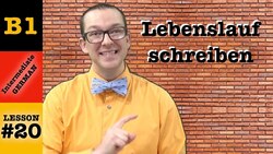 Rainer schreibt seinen Lebenslauf - Intermediate German with Herr Antrim Lesson #20 Instructional Video
