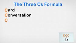 Agile Project Management - The Three Cs Formula Instructional Video