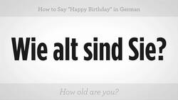 How to Say "Happy Birthday" in German Instructional Video