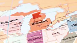 Michigan from USA States Stock Footage