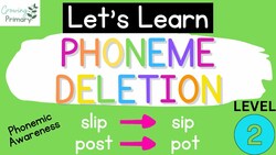 Phoneme Deletion Level 2 {Phonemic Awareness} Instructional Video