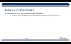 Complete Java SE 8 Developer Bootcamp - Sorting and Searching Collections Instructional Video