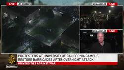 Tensions high at UCLA campus as police order anti-war protesters to disperse or face arrests News Clip
