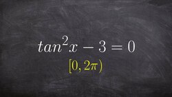 Solving a trigonometric equation and determining all the solutions between 0 and 2pi Instructional Video