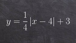 Graphing absolute value equations with a reflection and horizontal stretch and translations Instructional Video