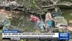 RFK Jr swam in a sewage-tainted creek with his grandkids News Clip