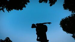 Skateboarding Practice Freestyle Extreme Sports.low angle view Stock Footage