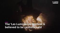 Las Luminarias: Watch these incredible horses leap through fires to 'purify' Spain News Clip