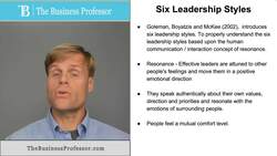 Six Leadership Styles Instructional Video