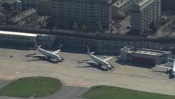 UK: Aerial views of London during Coronavirus epidemic. News Clip